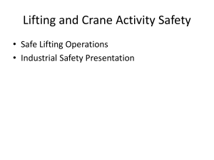 Lifting and Crane Activity Safety Presentation