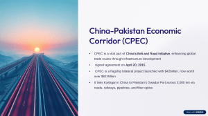 China-Pakistan Economic Corridor (CPEC) Overview