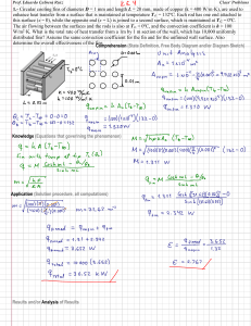 Heat Transfer Fins: Problem 1 with Solutions