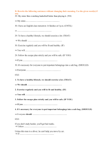 English Sentence Rewriting Exercises Worksheet