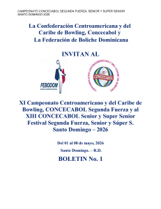 Bolet&iacute;n XI Campeonato CONCECABOL Bowling 2026