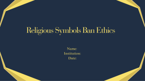 Religious Symbols Ban Ethics Analysis