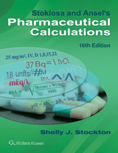 Pharmaceutical Calculations Textbook 16th Edition