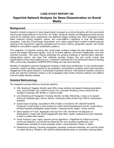 Case Study: Hyperlink Network Analysis for Social Media News Dissemination