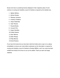 Nurses Without Practicing Licenses: Zambian Compliance Notice