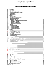 Resist&ecirc;ncia dos Materiais - Apostila II