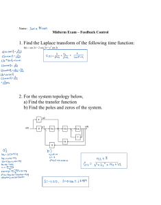 Midterm Exam - Feedback Control