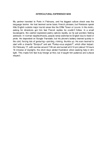 Paris Culture Shock: Language Barrier Experience