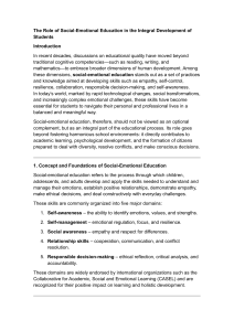 Social-Emotional Education: Integral Student Development