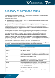 Glossary of Command Terms