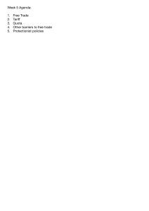 Chapter 7: Global Markets in Action - Week 5 Agenda