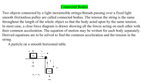 Connected Bodies in Physics: Pulleys & Equations of Motion