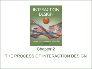 Chapter 2: The Process of Interaction Design