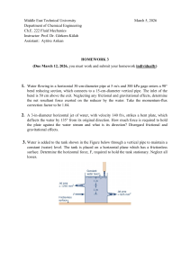 Fluid Mechanics Homework 3 - Ch.E. 222