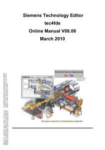 Siemens Technology Editor tec4fde Online Manual V08.06