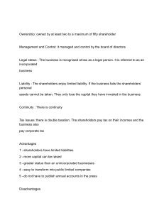 Private vs Public Limited Companies