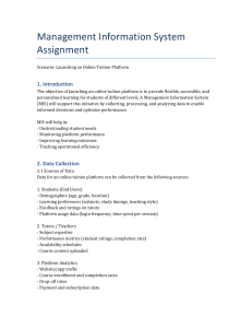 Management Information System Assignment: Online Tuition Platform