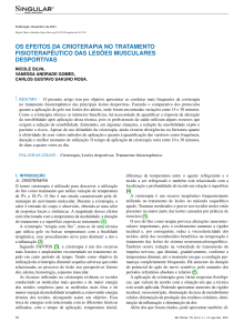 Efeitos da Crioterapia no Tratamento de Les&otilde;es Musculares Desportivas