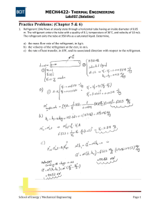 Thermal Engineering Lab Solution: Practice Problems