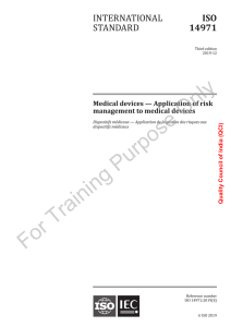 ISO 14971:2019 - Gesti&oacute;n de riesgos en dispositivos m&eacute;dicos