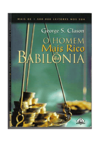 O Homem Mais Rico da Babil&ocirc;nia: Princ&iacute;pios Financeiros