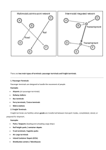 Types of Transportation Terminals: Passenger vs Freight