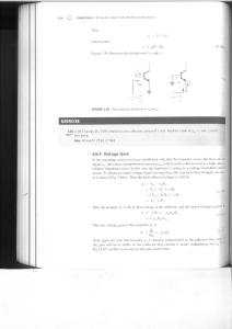 Chapter 3: Bipolar Junction Transistors (BJTs) - Voltage Gain