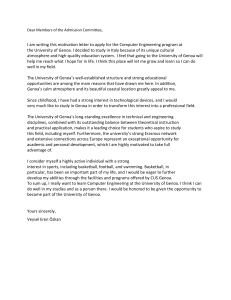 Motivation Letter for Computer Engineering at University of Genoa