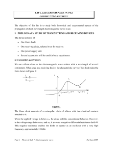 Lab 1: Electromagnetic Waves - Physics 2 Lab Manual