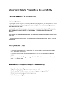 Classroom Debate Prep: Sustainability