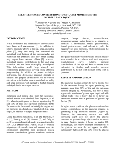 Muscle Contributions in Back Squat