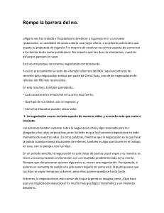 Rompe la barrera del no: Secretos de negociaci&oacute;n del FBI