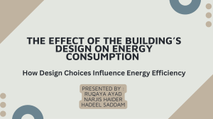 Building Design's Effect on Energy Consumption