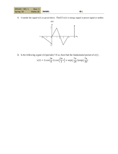 EEE243 Quiz 1: Signal Analysis