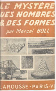 Le Myst&egrave;re des Nombres et des Formes - Marcel Boll