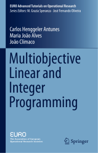 Multiobjective Linear and Integer Programming Tutorial