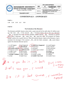 B2 Conditionals Answer Key - Teacher's Copy