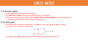 Logic Gates: AND Gate & Boolean Algebra Basics
