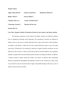 Organic Fertilizer Practices in San Andres, Isabela Case Study