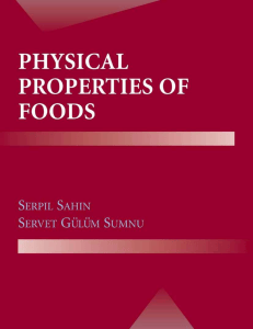 Physical Properties of Foods Textbook