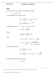 ELEC 360 Assignment 4 Solutions - Control Systems