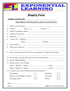 Exponential Learning Enquiry Form