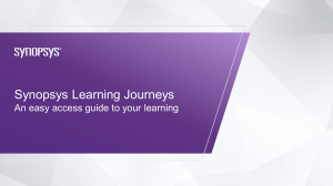 Synopsys Learning Journeys Guide