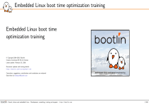 Embedded Linux Boot Time Optimization Training
