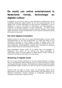 Online Entertainment Markt in Nederland: Trends & Technologie