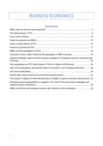 Business Economics: MNEs, FDI, and GVCs