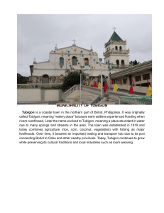 Municipality of Tubigon: History, Landmarks, and Culture
