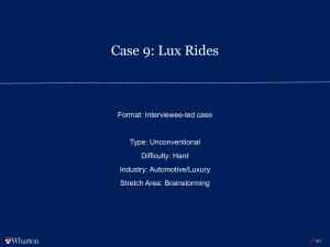 Lux Rides Case Study: Luxury Scooter Pricing