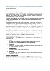 De basisprincipes van sociaal onderzoek: Epistemologie en deductieve benaderingen