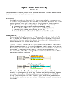 IAT Hooking Tutorial: Redirecting Function Calls in x86